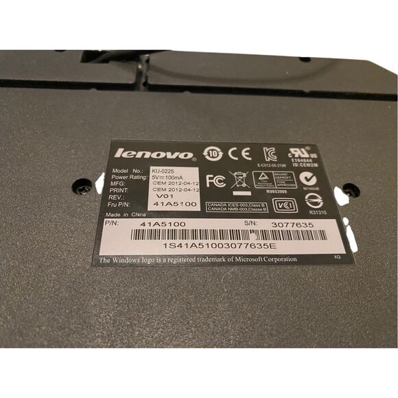 Lenovo Preferred Pro USB Keyboard Ku 0225 Black Wired Computer Accessory - Picture 7 of 12